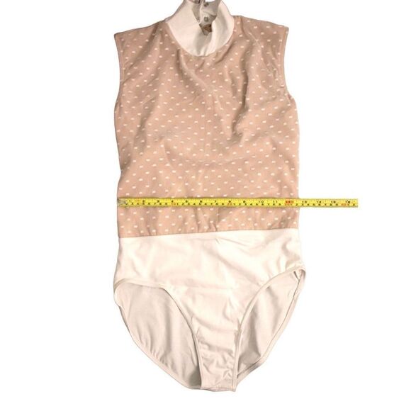 Balera Dance Performance White Point D'Esprit Bodice Leotard MT10549 Adult Mediu - Picture 7 of 10